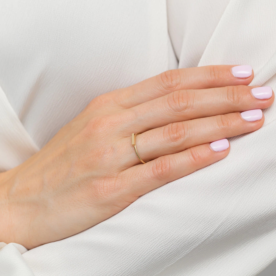Jemný zlatý prsteň
