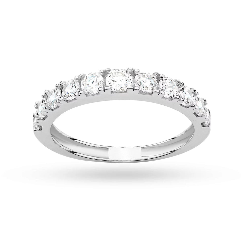 Strieborný prsteň so zirkónmi