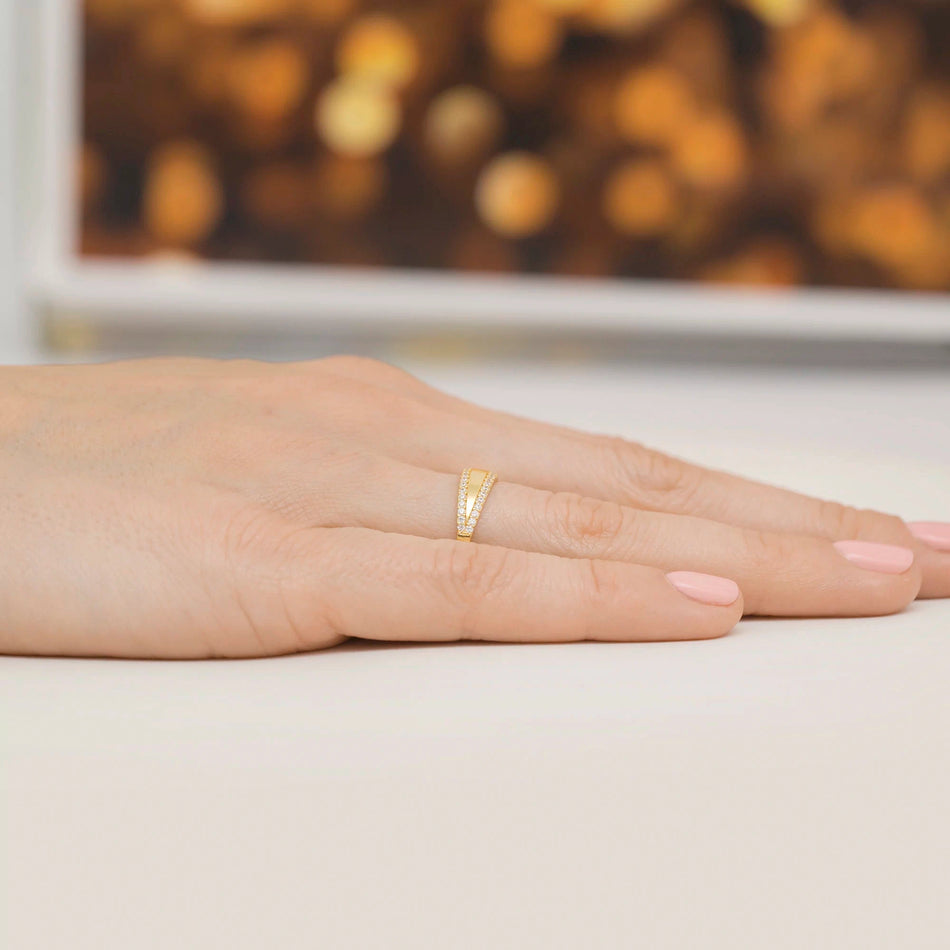 Silver Ring with Zirconia