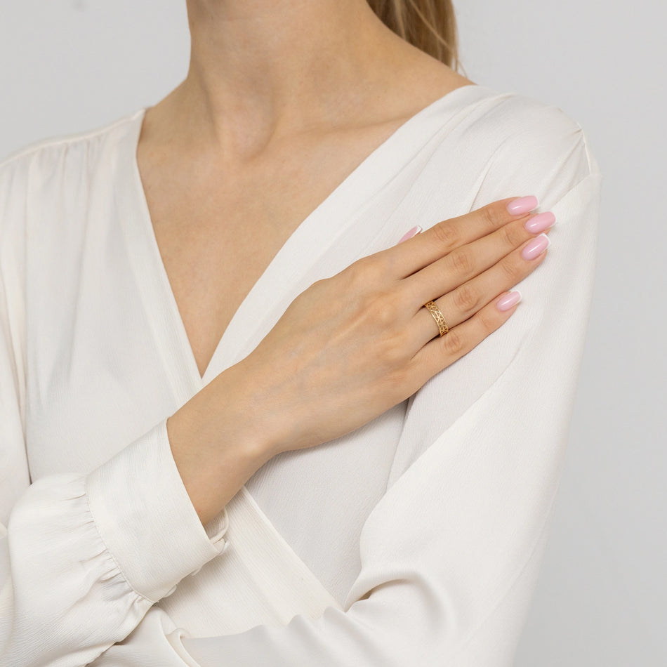 Zlatý prsteň geometrický