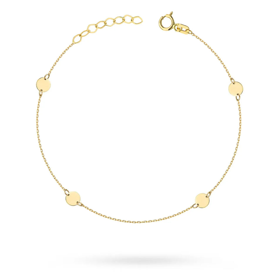Gold Bracelet with Circles