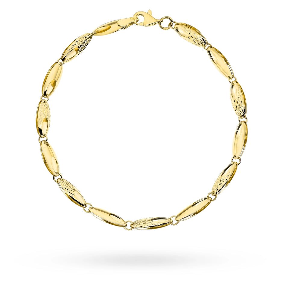 Gold Bracelet with Ellipses