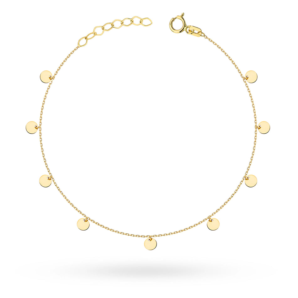 Gold Bracelet with Circles