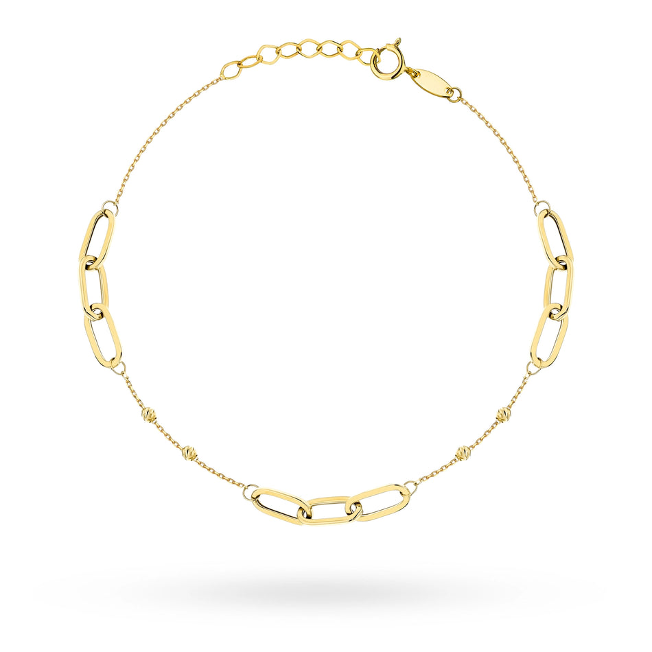 Gold Bracelet with Beads