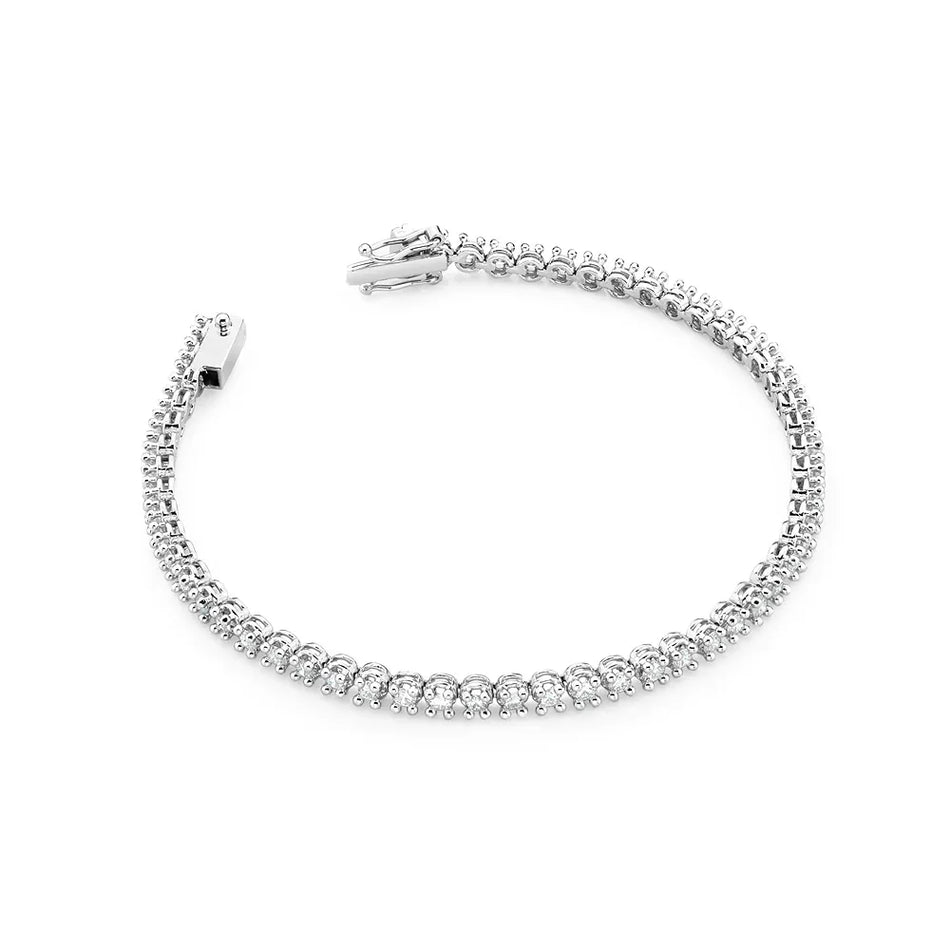 Gold Tennis Bracelet Set with 2.16ct Diamonds