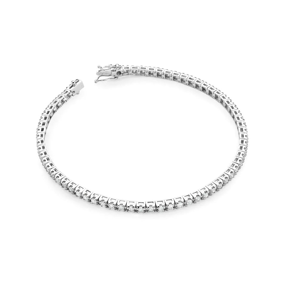 Gold Tennis Bracelet Set with 1.98ct Diamonds