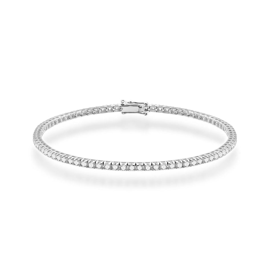 Zlatý tenisový náramok s 1,073 ct laboratórne pestovanými diamantmi