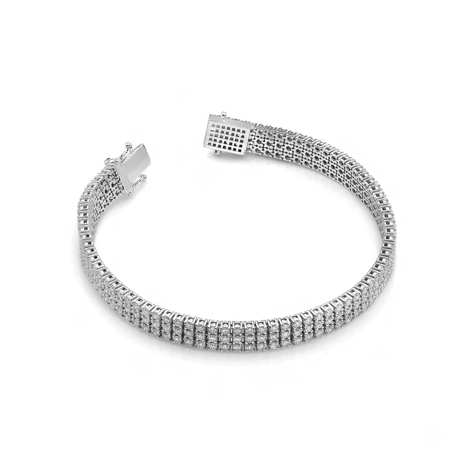 Zlatý náramok sada so 4,44 ct diamantmi