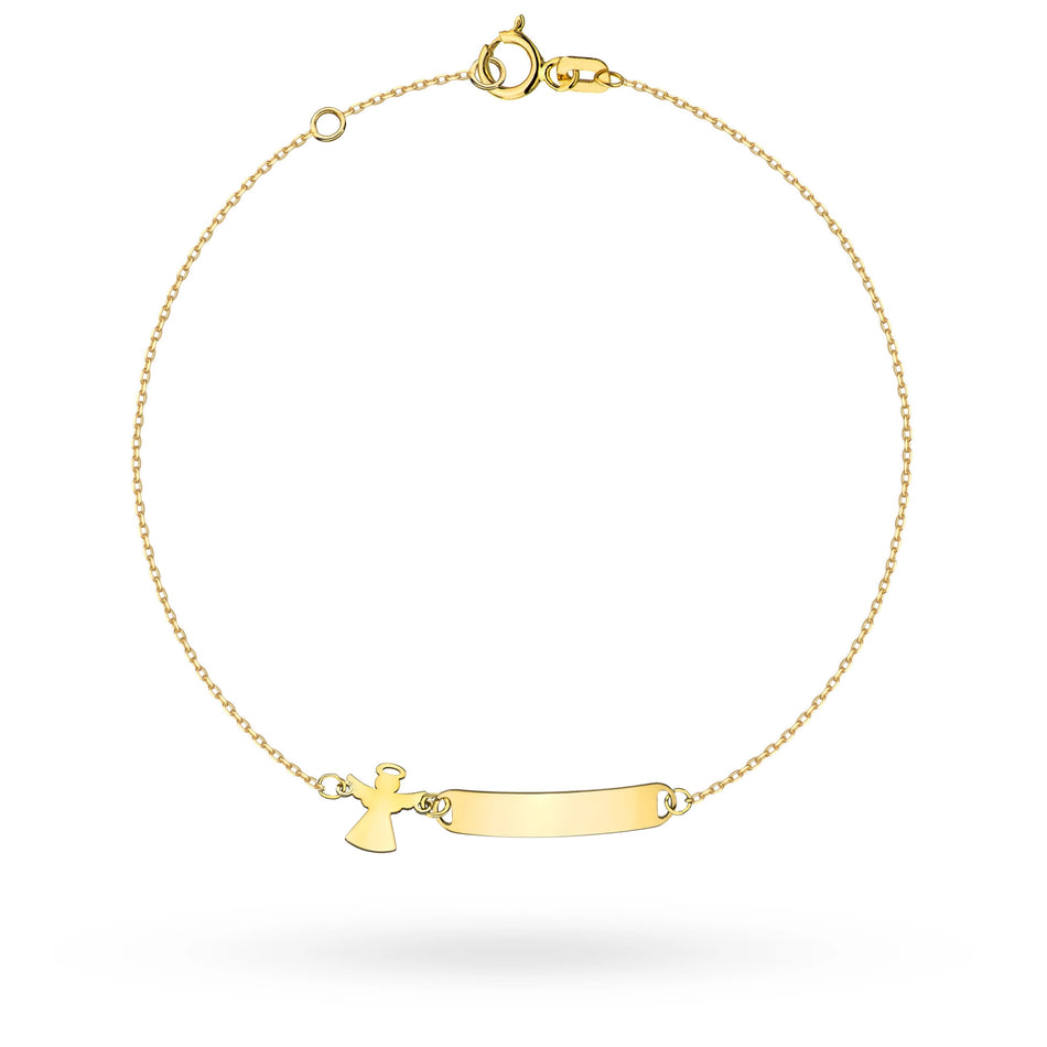 Children's Gold Bracelet with Angel