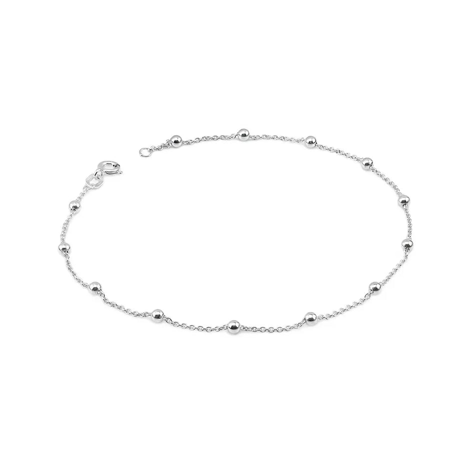 Silver Anklet Beads
