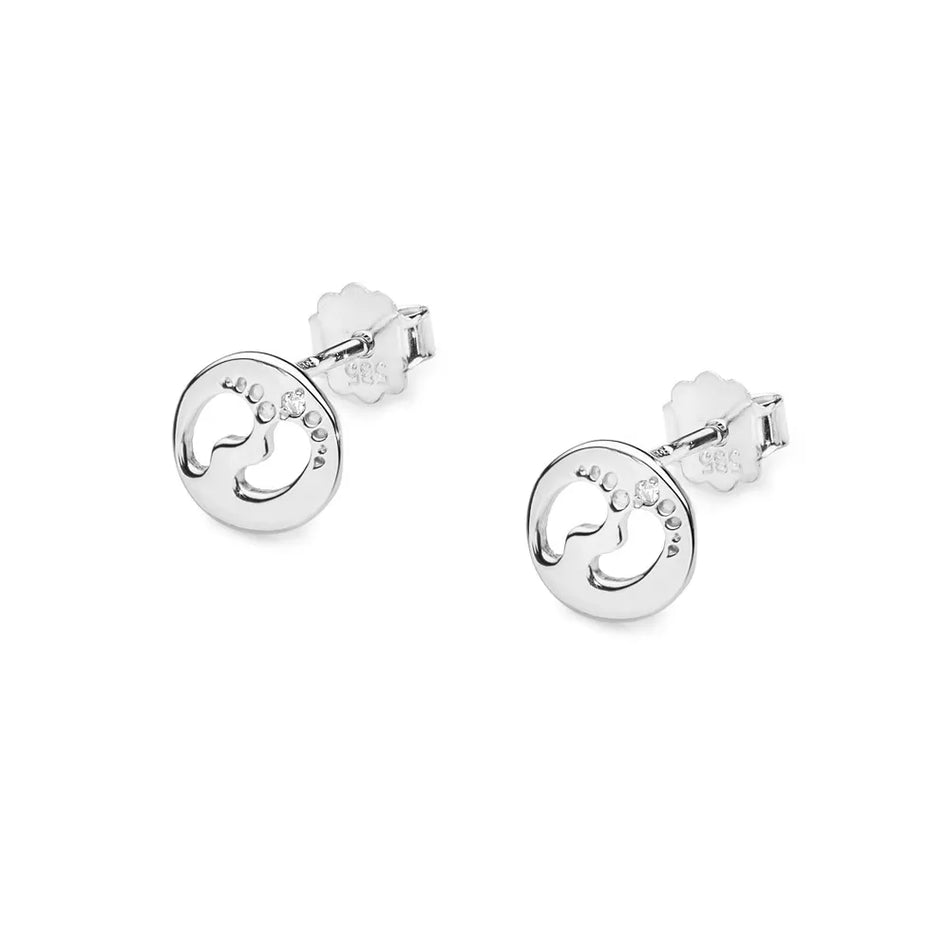 Zlaté náušnice s diamantmi 0,005 ct