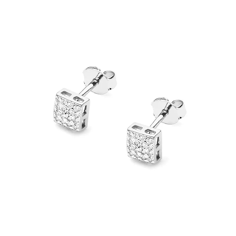 Gold Earrings with Diamonds Celebrity