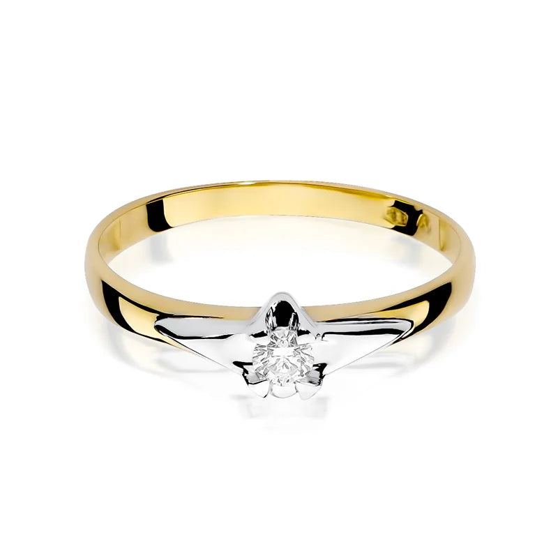 Gold Ring with 0.10ct Diamond