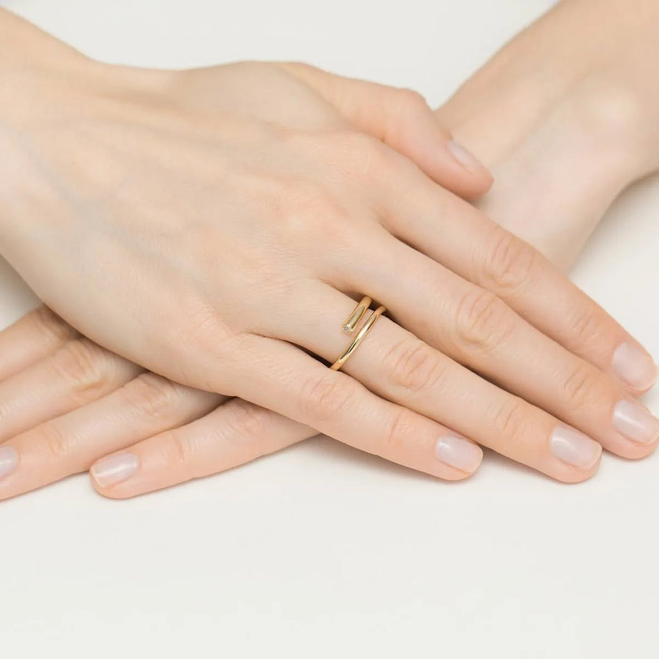 Pozlátený Strieborný prsteň so zirkónmi