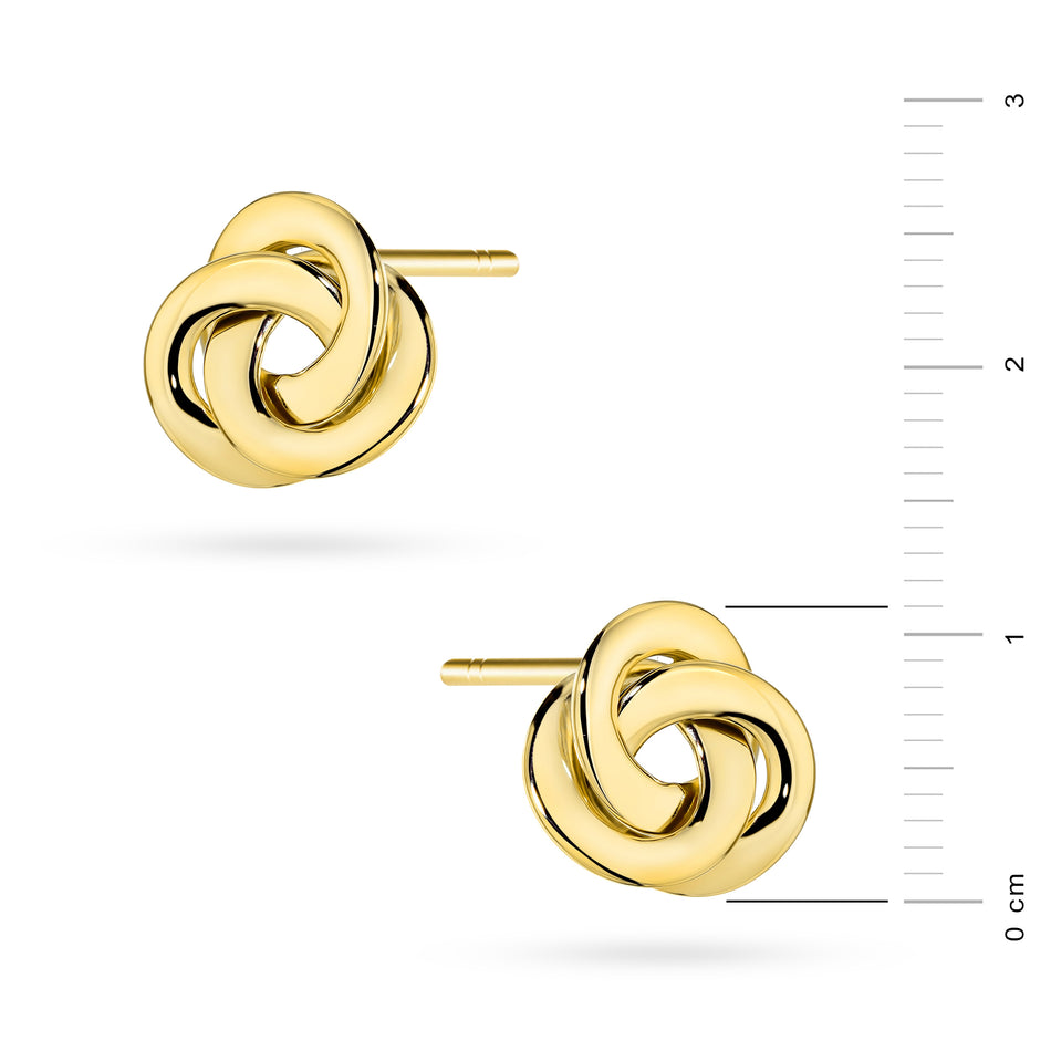 Gold Stud Earrings Circles