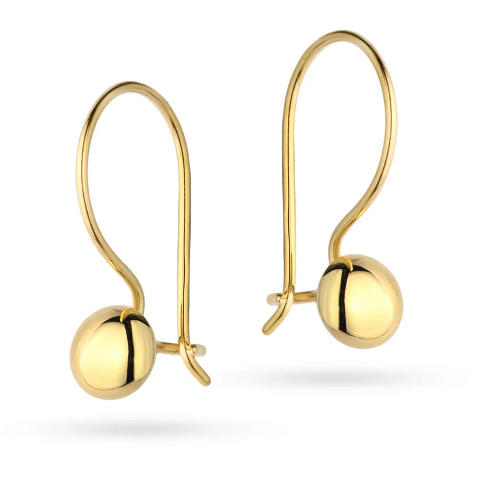 Gold French Hook Earrings