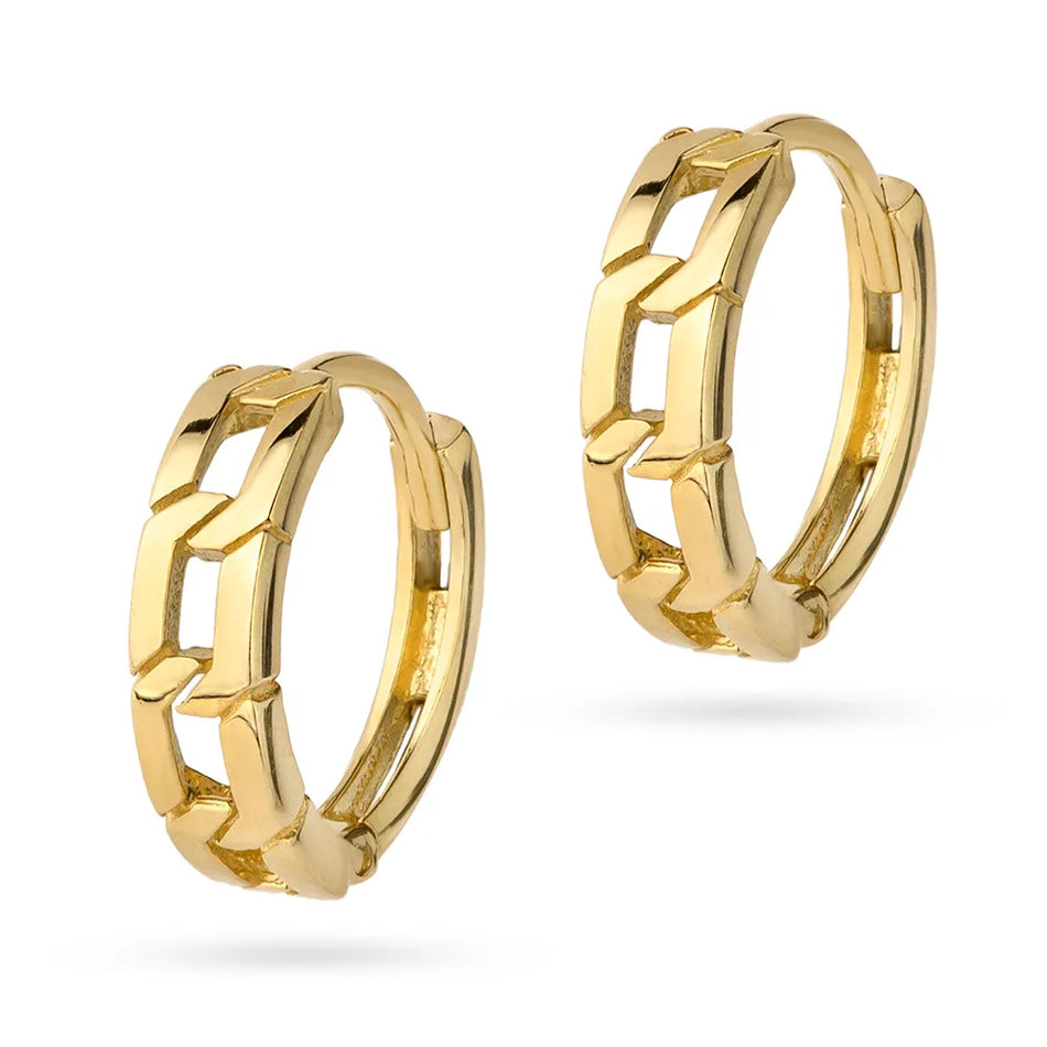 Gold Creole Earrings Circles