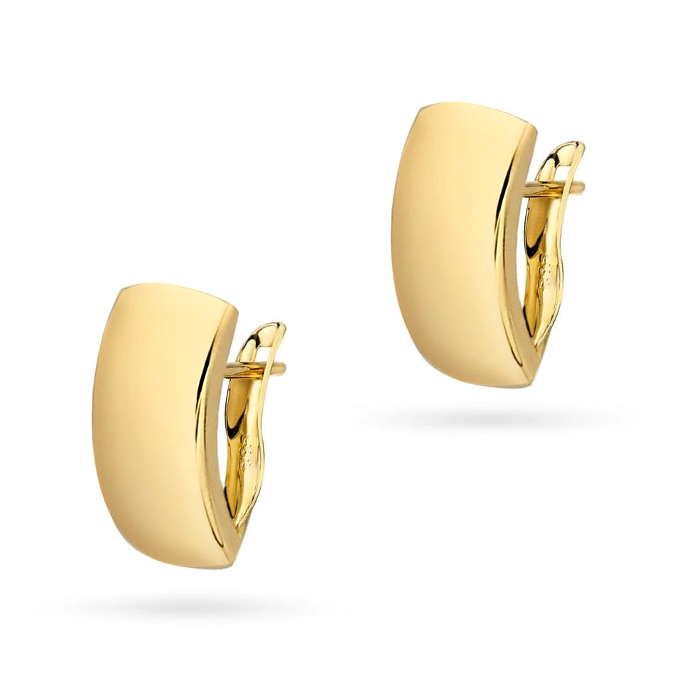 Gold Earrings with English Clasp