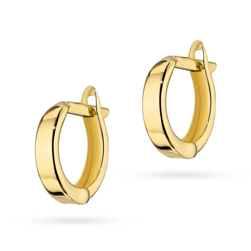 Gold Earrings with English Clasp