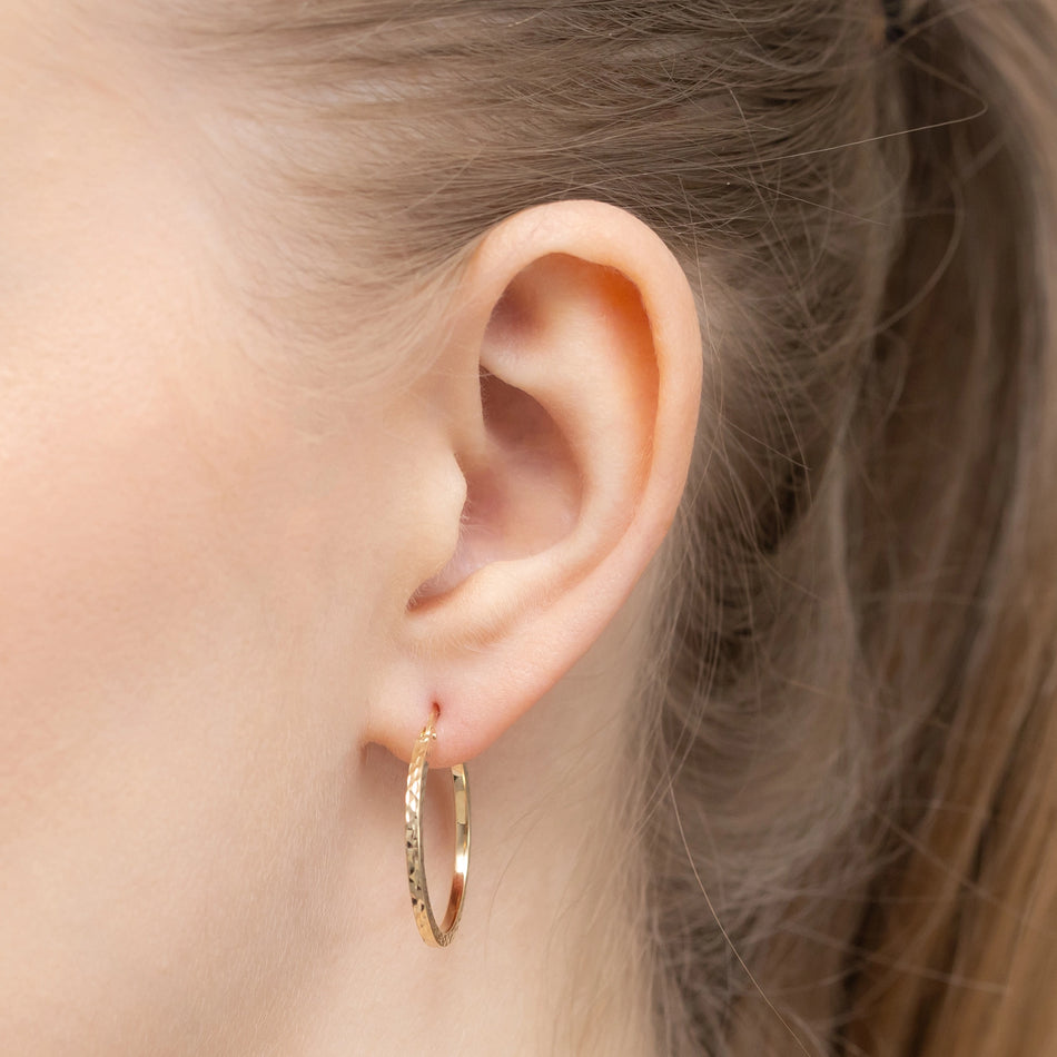 Gold Creole Earrings