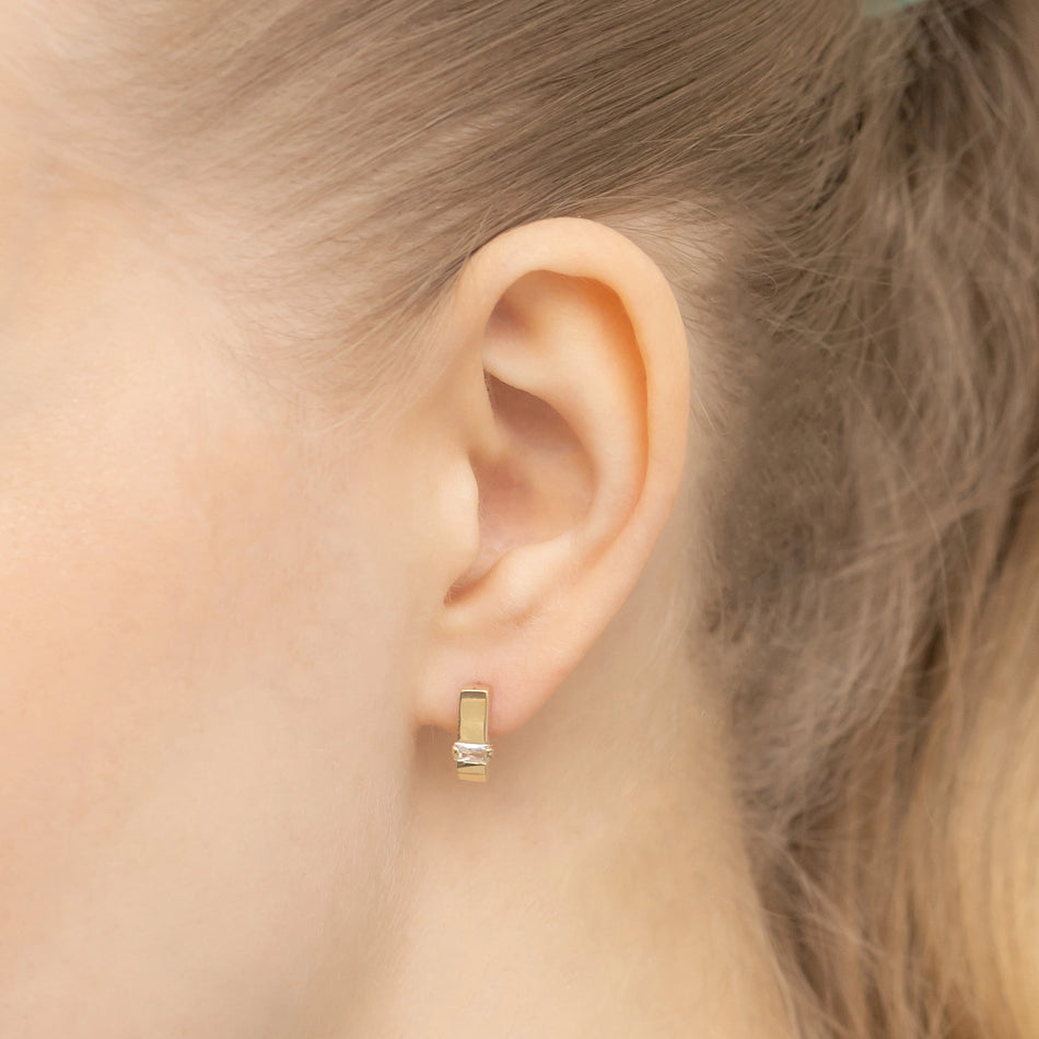 Zlaté náušnice s Anglickým zapínaním