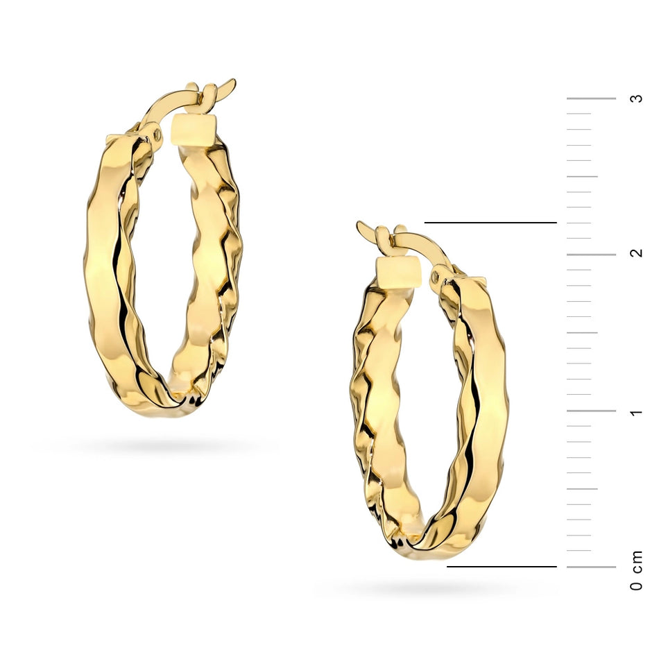 Zlaté náušnice s Anglickým zapínaním