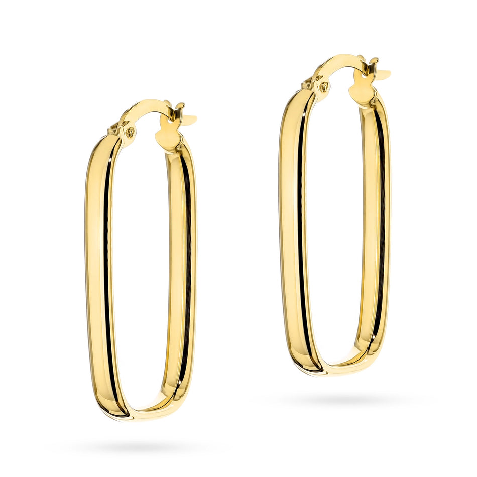 Gold Earrings with English Clasp