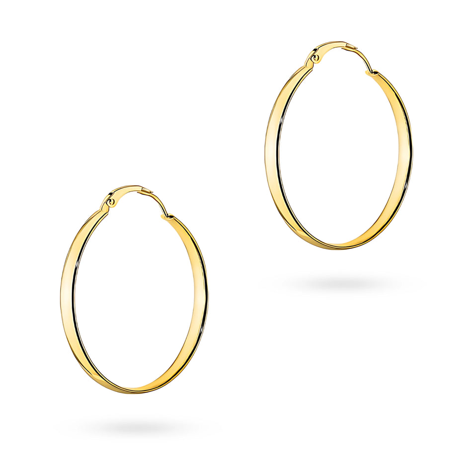 Gold Earrings with English Clasp
