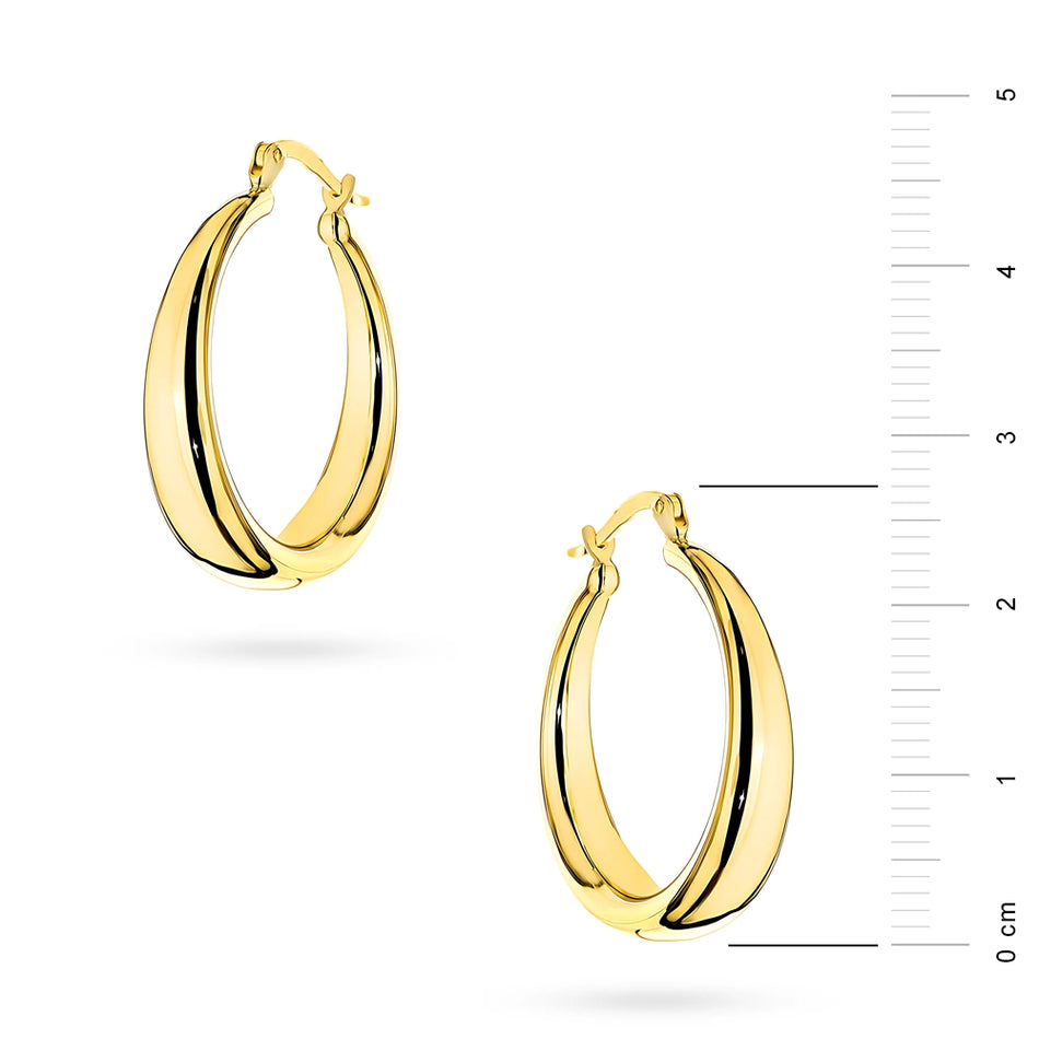 Gold Earrings with English Clasp
