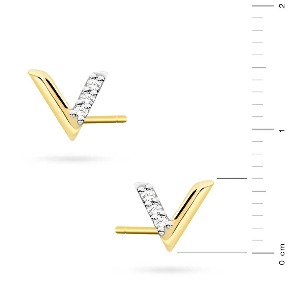 Zlaté puzety so zirkónmi
