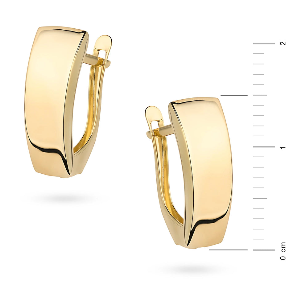 Zlaté náušnice s anglickým zapínaním