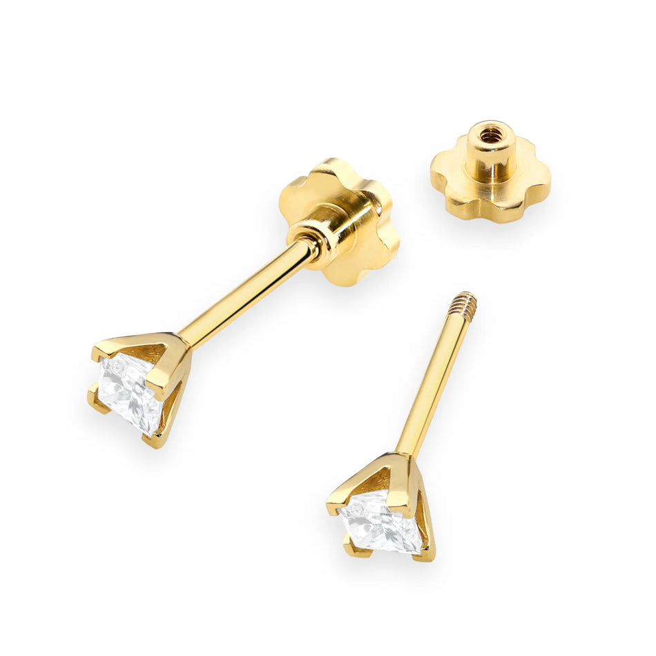 Gold Earrings with 0.15ct Diamonds