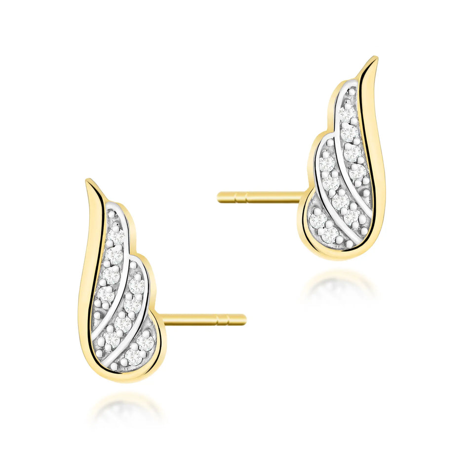 Gold Earrings with 0.10ct Diamonds