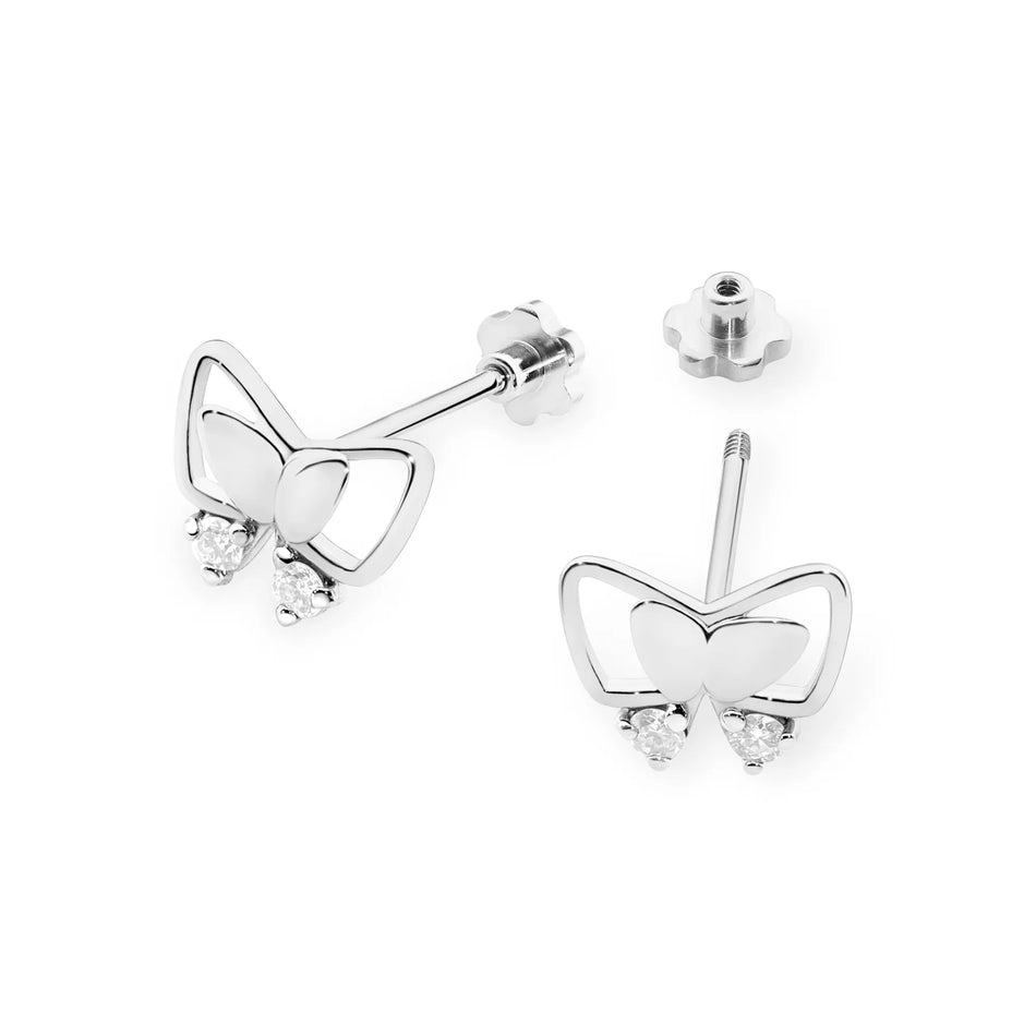 Zlaté náušnice s diamantmi 0,08 ct