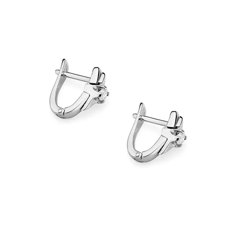 Gold Earrings with 0.10ct Diamonds