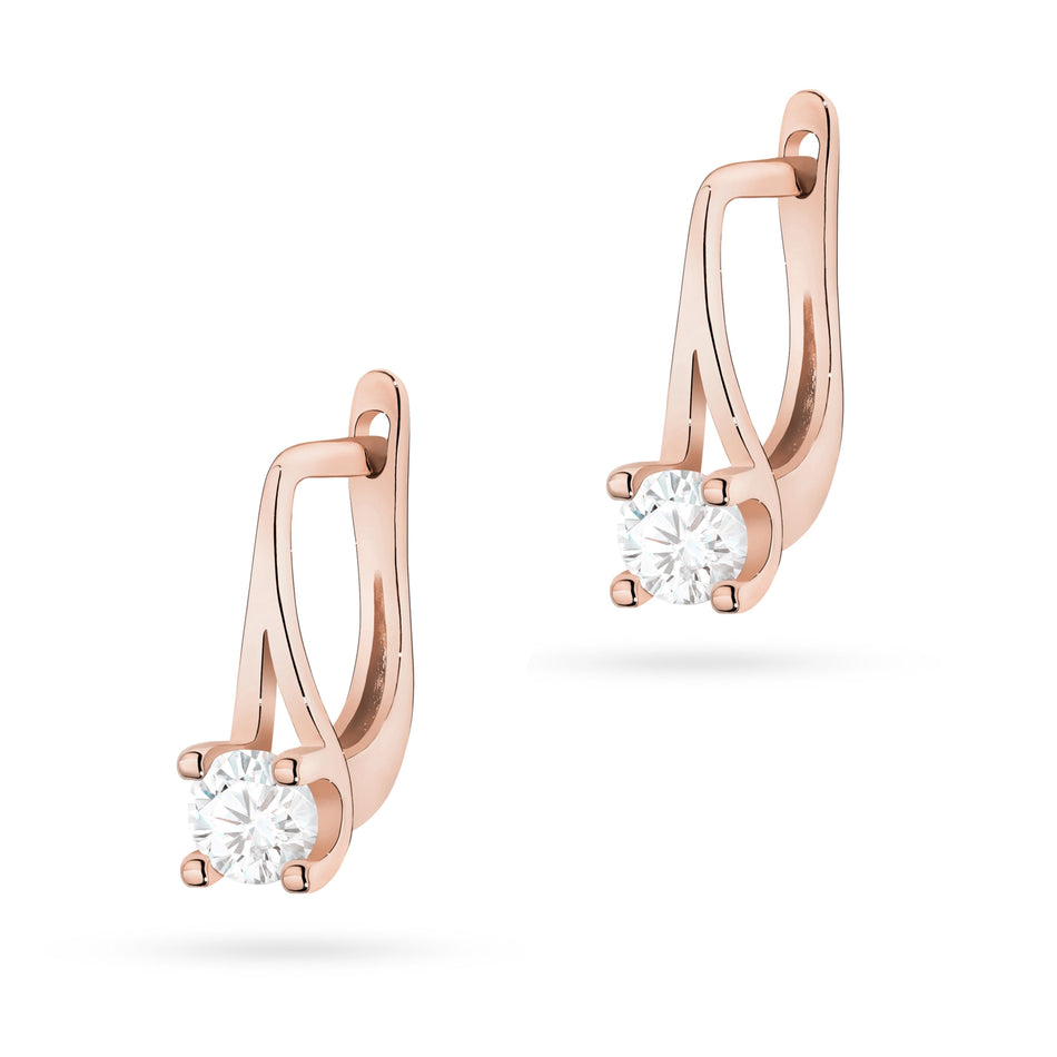 Gold Earrings with 0.20ct Diamonds