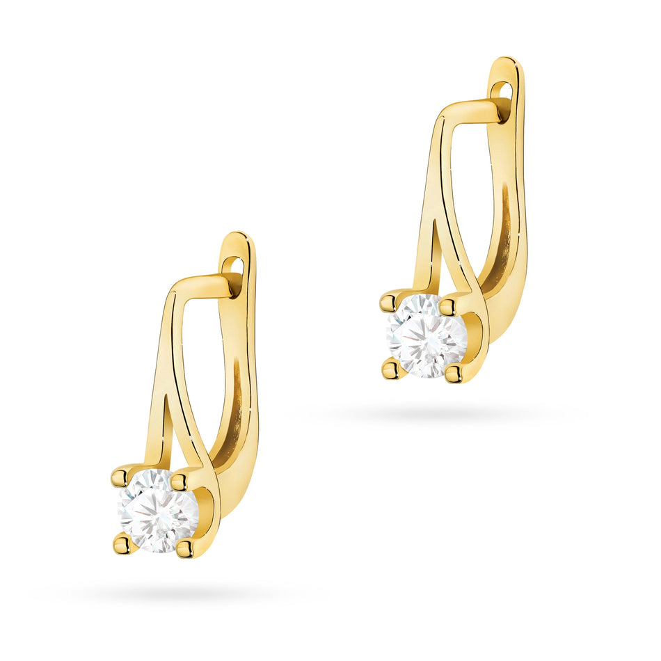 Gold Earrings with 0.20ct Diamonds