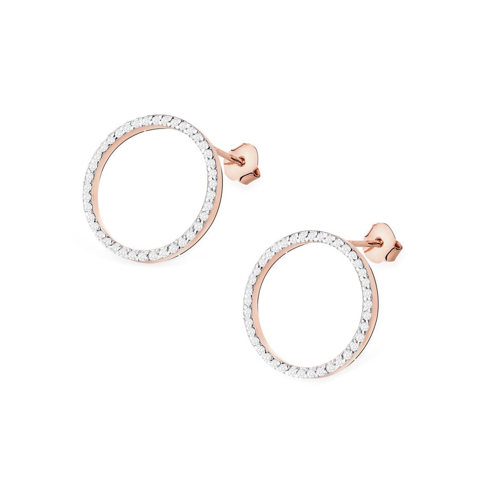 Gold Earrings with 0.40ct Diamonds