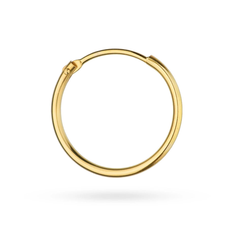 Gold Single  Creole Earring 1,7cm