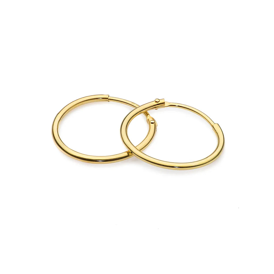 Gold Creole Earrings 1,7cm