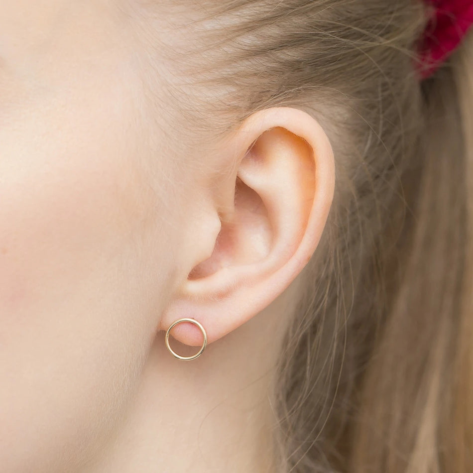 Gold Stud Earrings Minimalistic