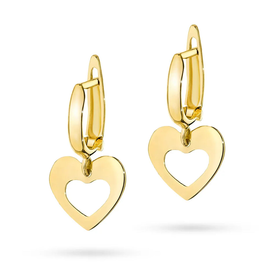 Gold English Clasp Earrings