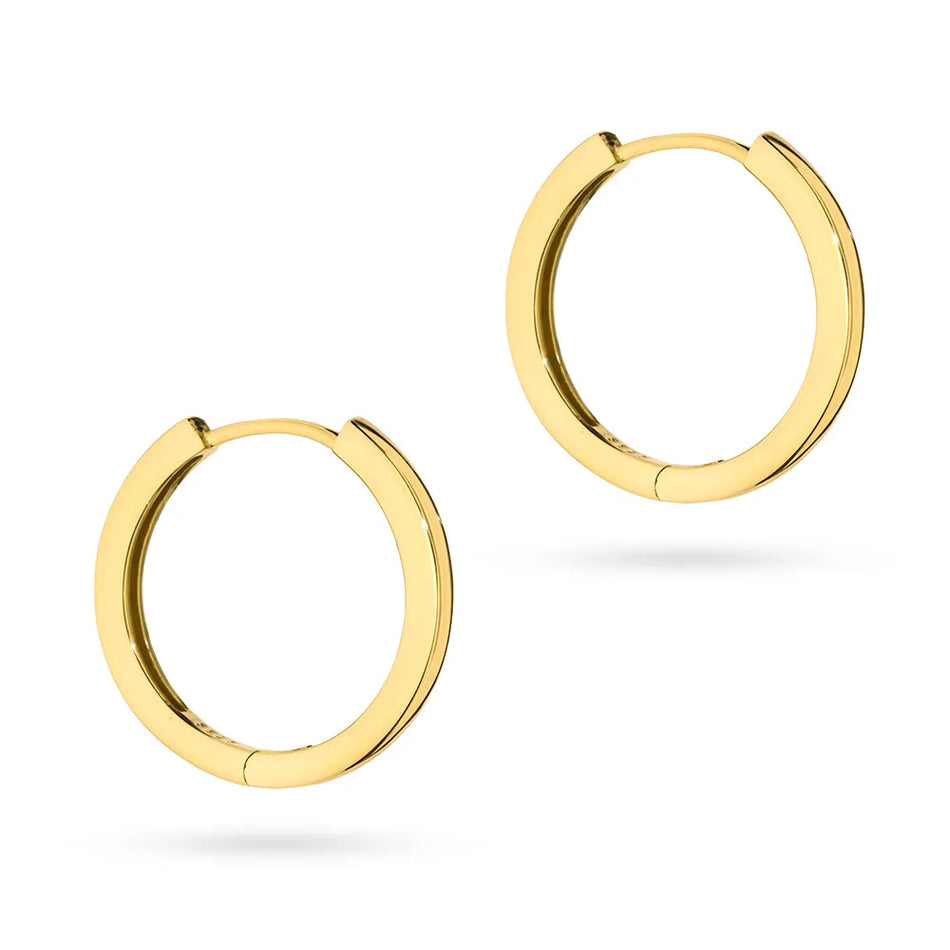 Pozlátené Strieborné Kruhové zásuvacie náušnice