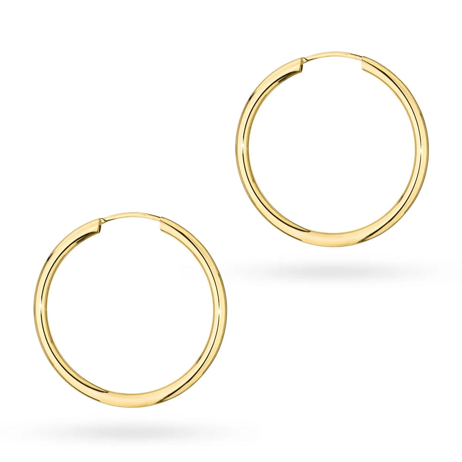 Gold Creole Earrings 15-22mm