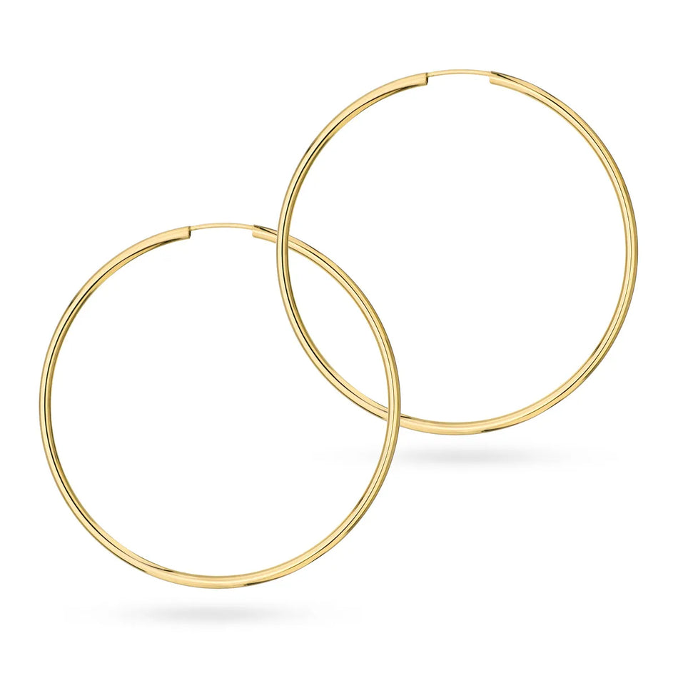 Gold Creole Earrings 35-60mm