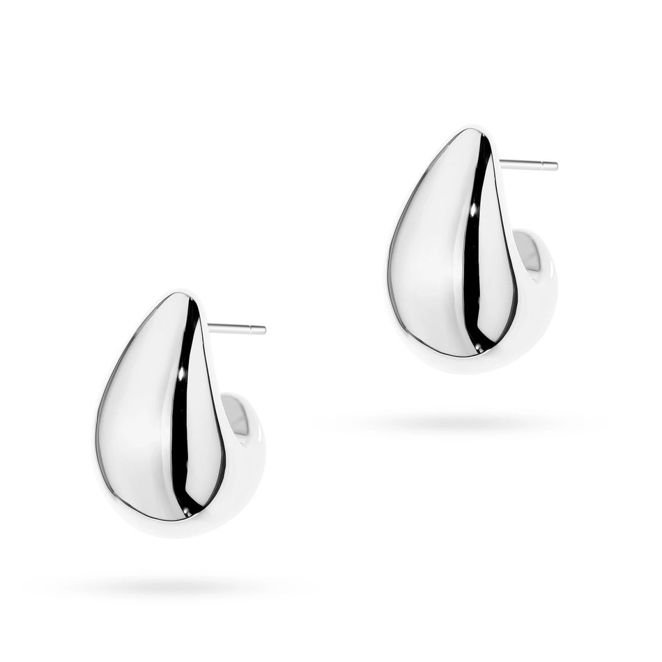 Silver Stud Drops Earrings