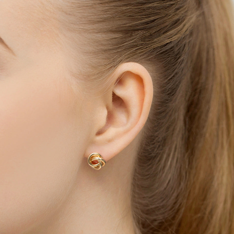 Gold-plated Silver Stud Earrings