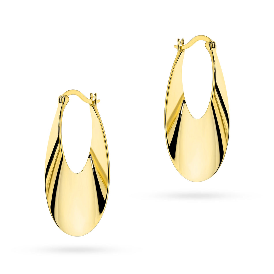 Pozlátené strieborné náušnice