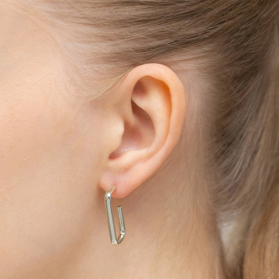 Strieborné puzetové náušnice