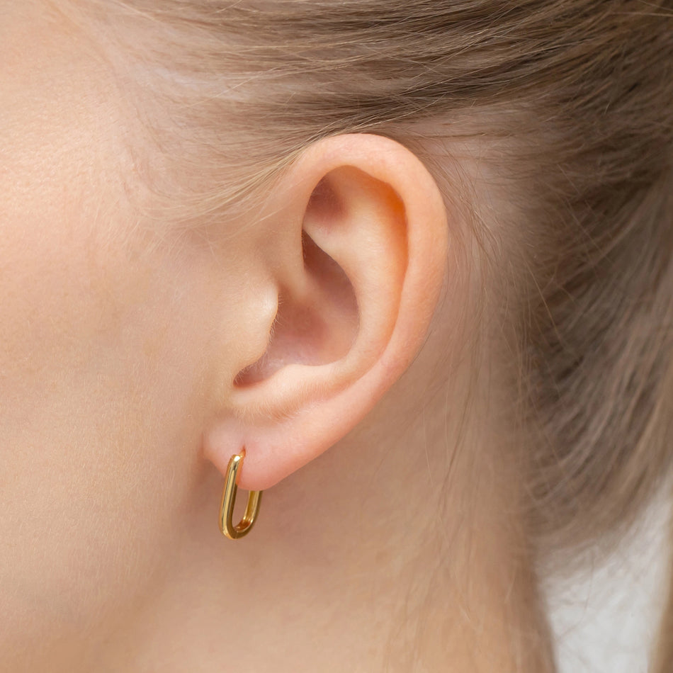 Pozlátené Strieborné náušnice